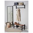 IKEA - TJUSIG, rack with hooks, black, 79x32 cm