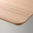 IKEA - ANFALLARE/ADILS, desk, bamboo/white, 140x65 cm