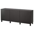 IKEA - BESTA, storage combination, blackbrown, 180x40x74 cm