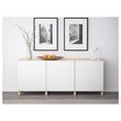 IKEA - BESTA, storage combination, white stained oak effect/white, 180x40x74 cm