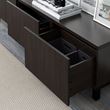 IKEA - BESTA, tv bench, blackbrown, 180x40x48 cm