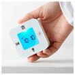 IKEA - KLOCKIS, functional clock, white, 7x7 cm