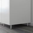 IKEA - CAPITA, leg, stainless steel, 8 cm