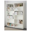 IKEA - BILLY, open bookcase, white, 160x28x202 cm