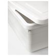 IKEA - SOCKERBIT, box with lid, white, 38x25x15 cm