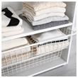 IKEA - HJALPA, metal basket with pull-out rail, white, 80x40 cm