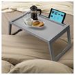 IKEA - KLIPSK, bed tray, grey, 56x36x26 cm