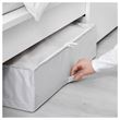 IKEA - STUK, closed storage box, white/grey, 71x51x18 cm