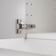 IKEA - UTRUSTA, hinge with built-in damper for kitchen, grey, 110 °