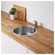 IKEA - BOHOLMEN/LILLVIKEN, single-bowl insert sink, stainless steel, 45 cm