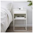 IKEA - VIKHAMMER, bedside table, white, 40x39 cm