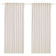 IKEA - HANNALILL, background curtain, 1 pair, beige, 145x300 cm