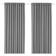 IKEA - HANNALENA, background curtain, 1 pair, grey, 145x300 cm