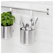 IKEA - KUNGSFORS, cutlery stand, stainless steel, 12,0x26,5 cm