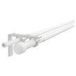 IKEA - RACKA/HUGAD, curtain rod set, white, 210-385 cm