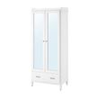 IKEA - TYSSEDAL, wardrobe, white/mirror, 88x58x208 cm