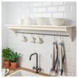 IKEA - TORNVIKEN, wall shelf, off white, 120x30x24 cm