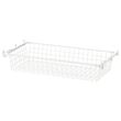 IKEA - HJALPA, metal basket with pull-out rail, white, 80x40 cm