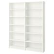 IKEA - BILLY, open bookcase, white, 160x28x202 cm