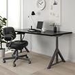 IKEA - IDASEN, desk, black/dark grey, 160x80 cm