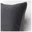 IKEA - SANELA, lace pillow cover, dark grey, 65x65 cm