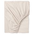 IKEA - DVALA, fitted sheet, beige, 160x200 cm