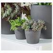 IKEA - PERSILLADE, earthenware plant pot, dark grey, 12 cm