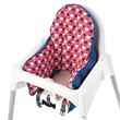 IKEA - ANTILOP, padded seat cover for junior chair, blue/red