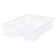 IKEA - SAMLA, box with lid, transparent, 79x57x18 cm/55 l