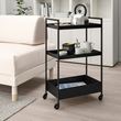 IKEA - NISSAFORS, trolley, black, 50,5x30x83 cm