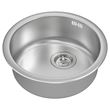IKEA - BOHOLMEN/LILLVIKEN, single-bowl insert sink, stainless steel, 45 cm