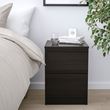 IKEA - KULLEN, bedside table, blackbrown, 35x49 cm