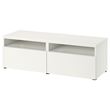 IKEA - BESTA, tv sehpası, beyaz, 120x42x39 cm