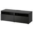 IKEA - BESTA, tv bench, blackbrown, 120x42x39 cm