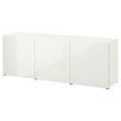 IKEA - BESTA, storage combination, high-gloss-white, 180x42x65 cm