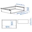 IKEA - HJALPA, drawer without front, white, 60x55 cm