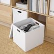 IKEA - TJENA, box with lid, white, 32x35x32 cm