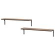 IKEA - FJALLBO, wall shelf combination, black, 101x20 cm