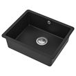 IKEA - KILSVIKEN/LILLVIKEN, single-bowl insert sink, black, 56x46 cm