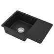 IKEA - KILSVIKEN/LILLVIKEN, 1 bowl insert sink with drainer, black, 72x46 cm