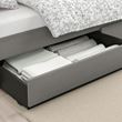 IKEA - HAUGA, bedside drawer, vissle grey, 200 cm