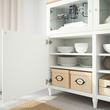 IKEA - BESTA, dolap kombinasyonu, beyaz-şeffaf cam, 180x42x114 cm