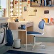 IKEA - MICKE, desk, white stained oak effect, 73x50 cm