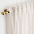 IKEA - BEKRAFTA, curtain rod set, brass colour, 120-210 cm 28 mm