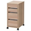 IKEA - MICKE, storage unit, white stained oak effect, 35x75 cm