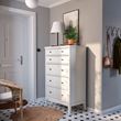 IKEA - IDANAS, chest of 6 drawers, white, 84x135 cm