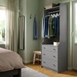 IKEA - HAUGA, open storage unit, grey, 70x199 cm