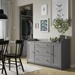 IKEA - HAUGA, console, grey, 140x84 cm