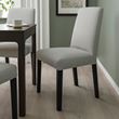 IKEA - BERGMUND, fabric chair, black-orrsta light grey