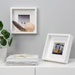 IKEA - SANNAHED, white frame, white, 25x25 cm